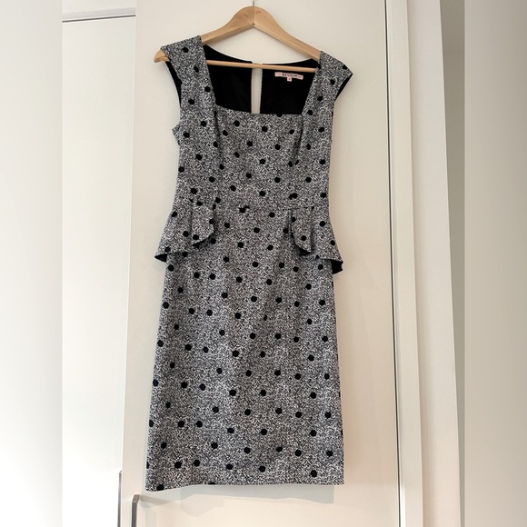 Review Dresses & Skirts - 🌷2 for $20🌷 EUC Review peplum dress. Black & White polka dot. Size 8